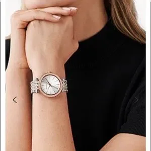 Michael Kors tri-gold watch with original box! New Michael Kors Rose Gold Watch MK3643 | Mercari main image 4